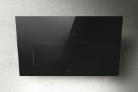 Logo Bloom noir - hotte murale elica bloom 85 cm coloris verre noir