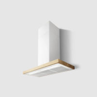 Logo Bio blanc et bois de chne - hotte murale elica bio 90 cm coloris