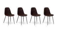 Logo Jules chocolat - lots de 4 assises hauteur table jules avec assise