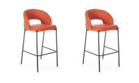Logo Sara rouge brique - lots de 2 assises hauteur plan sara avec assise