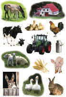 Logo Herma autocollants decor 'photo d'animaux de ferme' 6500990