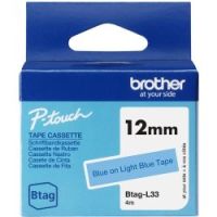 Logo Ruban btag non-lamin� 12mm bleu/bleu clair brobtagl33