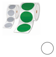 Logo Rouleau pastilles pr�d�c. blanc � 25mm 1000 �tiq. broltz12025fpel