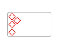 Logo Rouleau sgh/clp pr�-imp. 75x110mm 4 picto 270�tiq. broltz12075f4pi