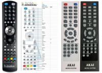 Logo T�l�commande pour akai am-301k-n-g-dvd riv-10254