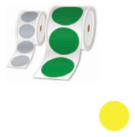 Logo Rouleau pastilles pr�d�c. jaune � 25mm 1000 �tiq. broltz16025fpel