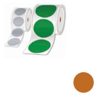 Logo Rouleau pastilles prdc. marron  50mm 500 tiq. broltz1r050fpel