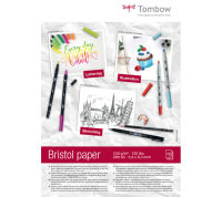 Logo Tombow bloc de papier dessin 'bristol', a5, uni, 250 g/m2 1230562