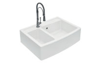 Logo Timbre d'office blanc - evier � poser esprit chambord 2 bacs coloris