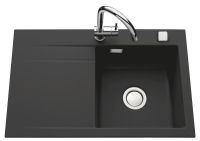 Logo �l�gance gris anthracite - evier � encastrer luisina 1 bac, 1