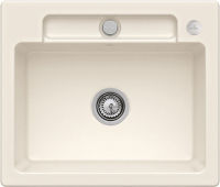 Logo Siluet s flat cr�me - cuve � fleur villeroy & boch 1 bac coloris cr�me