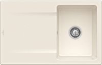 Logo Siluet flat cr�me - evier � fleur villeroy & boch 1 bac coloris cr�me