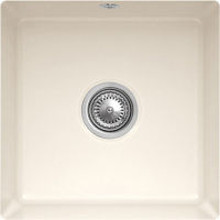 Logo Subway su cr�me - cuve sous-plan carr�e villeroy & boch 1 bac coloris