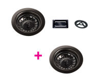 Logo Vidage & trop plein gun m�tal brillant - kit vidage bonde + trop plein