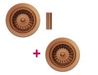 Logo Vidage & trop plein cuivre - kit vidage bonde + trop plein en inox