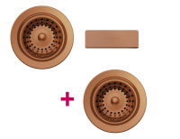 Logo Vidage & trop plein cuivre - kit vidage bonde + trop plein en inox