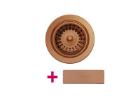 Logo Vidage & trop plein cuivre - kit vidage bonde + trop plein en inox