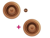 Logo Vidage & trop plein cuivre - kit vidage bonde + trop plein en inox