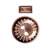 Logo Trop-plein & bonde cuivre - trop-plein + bonde 84 mm coloris cuivre