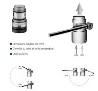 Logo Cartouche - compatible avec le mitigeur rcd110 015 ar46000