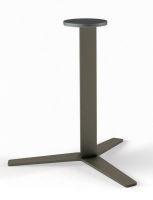 Logo Pied geny h�lice taupe 882 mm - pied central geny en acier taupe h 882