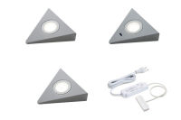 Logo Kit 3 roby aluminium - kit roby - 3 spots � poser avec interrupteur +