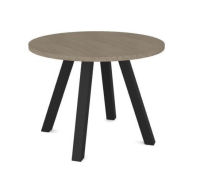 Logo Noa 100 cm ch�ne blanchi - configurable - table noa stratifi� 100 cm
