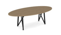 Logo Lya 240 x 120 cm ch�ne naturel - configurable - table lya stratifi�