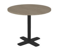 Logo Alix 90 cm ch�ne blanchi - configurable - table alix stratifi� 90 cm