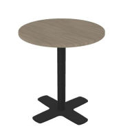 Logo Alix 70 cm ch�ne blanchi - configurable - table alix stratifi� 70 cm