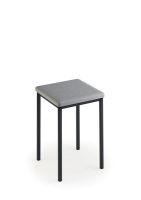 Logo Ted gris trafic - assise hauteur table ted avec assise vinyle gris