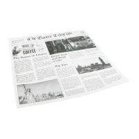 Logo Papier ingraissable imprim� journal sier disposables 300 x 300mm (lot de 300) hz707