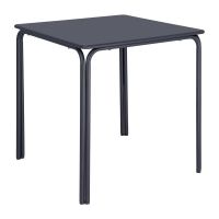 Logo Table carr�e en acier bolero adeline 700mm bleu ardoise hz355