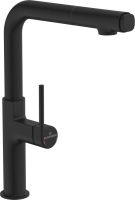 Logo Rc700966 - mitigeur de cuisine luisina, bec pivotant noir mat avec douchette extractible double jet