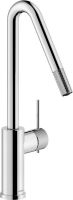 Logo Rc138do015 - mitigeur de cuisine luisina, bec haut pivotant chrom� avec douchette extractible monojet