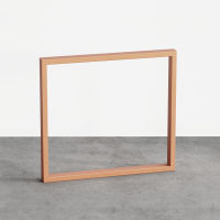 Logo Pied tess terracotta 870 mm - pied de table rectangulaire en acier terracotta h 870 mm - largeur 790 mm ac700812s03