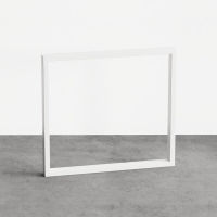 Logo Pied tess blanc 720 mm - pied de table rectangulaire en acier blanc h 720 mm - largeur 790 mm ac700806s03