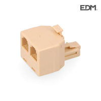 Logo Adaptateur t�l�phonique double sortie 4 voies retractilado edm [e3-55004]