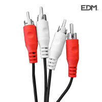 Logo C�bles 2 rca m�le-2 rca m�le 2.5m edm [e3-51210]