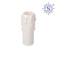 Logo Bougie moyenne pour douille e14 blanc solera [e3-44125]