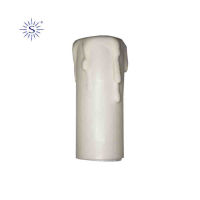 Logo Bougie courte pour douille e14 blanc solera [e3-44120]