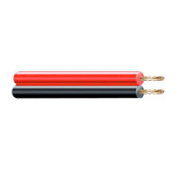 Logo Parall�le 2x1mm rouge noir audio par m�tre (petite bobine �200x60mm) [e3-11403]