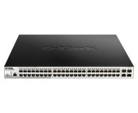 Logo Switch l2+ 48 ports giga poe/poe+  + 4 ports sfp budget poe 370w dgs-1210-52mp/me