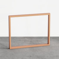 Logo Pied tess terracotta 720 mm - pied de table rectangulaire en acier