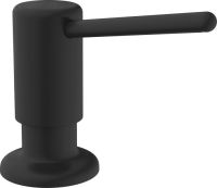 Logo Distributeur de savon noir - distributeur de savon finition noir mat -