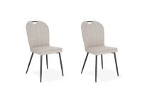 Logo Agathe beige - lot de 2 assises hauteur table agathe avec assise tissu