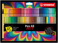 Logo Stabilo feutre de coloriage pen 68 arty, �tui carton de 65 55500728