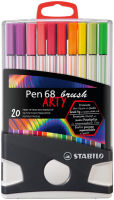 Logo Stabilo feutre pinceau pen 68 brush arty, colorparade de 20 55500731