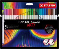 Logo Stabilo feutre pinceau pen 68 brush arty edition, �tui de 30 55500733
