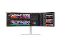 Logo Lg 49wq95c-w.aeu �cran led - incurv� - 49i - 5120 x 1440 ultrawide dual qhd 144hz - nano ips -400cd/m2- 5ms- 2xhdmi dp usb-c bla